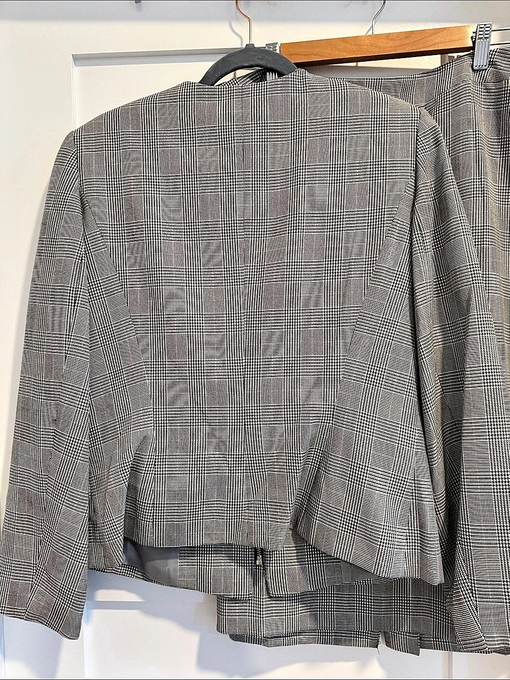 John Meyer Collection Houndstooth Suit Set in Gray & White Size 10 - Picture 4 of 7